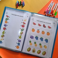 MY FIRST activity book WORKSHEET FOR PRESCHOOL CHILDREN 2 3 4 5 years old wipe and clean activity bo