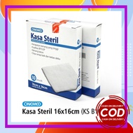 OneMed KSB10 Kasa Steril Hidrofil Kasa Perban Luka Steril 16x16m Isi 10 Lbr Alat P3K Medis