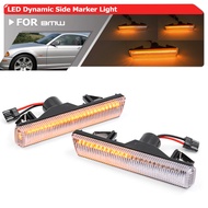 2x For BMW 3Series M3 E46 CLS Coupe Cabrio 7Series L7 E38 Alpina B12 5.7 6.0 Dynamic LED Side Marker
