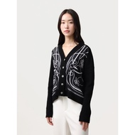 KUKAI | Aeris Cardigan - Women's Classy Knit Cardigan with Elegant Motif