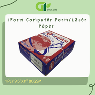 [GY Office] i Form Computer Form/Laser Paper 1 PLY 9.5"X11" 80GSM