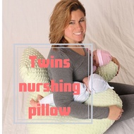 Ready MINKY DOT Twin Baby Nursing PILLOW TWINS NURSHING PILLOW MINKY DOT