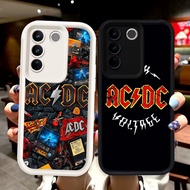 N62 ACDC Band Black and White Silicone Casing for VIVO V27E V27 Y200e Pro Case