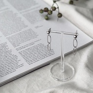 Nicke Oval Drop Earrings 925 silver / korea korean fashion accessories jewelry jewellry item jewel 9