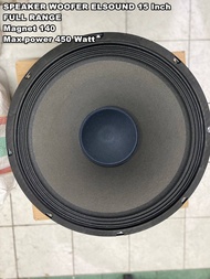 SPEAKER WOOFER ELSOUND 15 inch 15in 15" FULL RANGE ORIGINAL 15inch