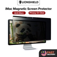 (MY) LionShield iMac Computer Magnetic Screen Protector - 24 inch, Privacy/Clear, Anti-Glare, Scratc