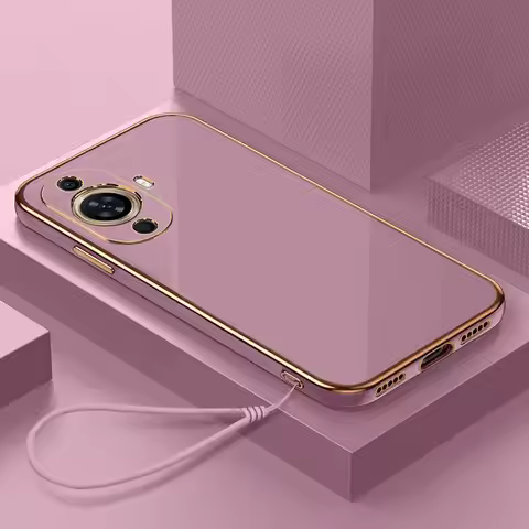 For Huawei nova 12s Case Nova 12s Cover nova 12S Phone case FOA-LX9 Luxury Square Plating Shockproof