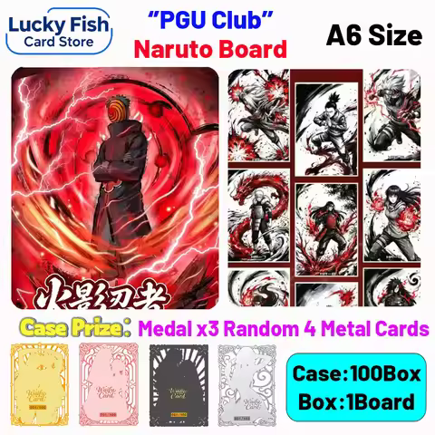 Wholesale 2026 New PGU Creative Studio Naruto Cards A6 180 Boards Color Paper Collection Card Printm