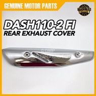 HONDA DASH110-2 FI REAR EXHAUST PROTECTOR (CHROME) MUFFLER EKZOS PIPE PROTECTOR COVER DASH1102FI DAS