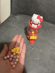 Hello Kitty 迷你扭蛋機連飾物材料 DIY 手作