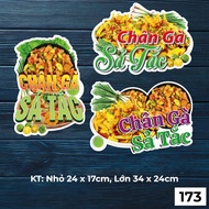 Lemongrass CHICKEN FEET decal sticker to decorate beverage carts, juice carts, and snack carts - Cod