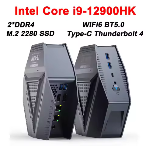 GH9 MINI PC Intel Core i9-12900HK 2*DDR4 1*M.2 2280 SSD Windows 11 PRO WIFI6 BT5.0 2.5G LanType-C De