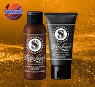 Deep Layer Extra Sleek Shampoo 80 ml/Treatment 60 g แชมพู ครีมนวดผม สำหรับผมเส้นเล็ก แห้งเสีย