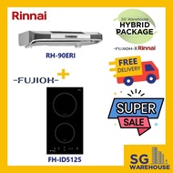 FUJIOH X RINNAI COMBO [FH-ID5125 Fujioh Induction Hob 5125 &amp;RH-90ERI Rinnai Slim Hood]