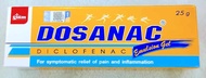 [READY STOCK] DOSANAC GEL 25G QUICK RELIEVE MUSCLE PAIN JOINTS INJURIES 缓解肌肉关节受伤疼痛 AUTHENTIC
