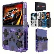 R36S Portable Retro Handheld Game Console, 3.5" IPS HD Screen, Linux System, 128GB Preloaded 40000+ 