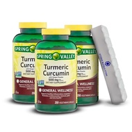 Spring Valley, Turmeric Curcumin 500mg, with Ginger Powder 250 Count General Wellness, Turmeric Curc