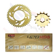 GZ150A GZ 150 GZ150 sprocket set black --NTS