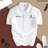 Porsche Turn-down Collar Polo Shirt, CVC Material, Porsche 911 Luxurious, Classy, Elegant Style