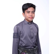 Baju Melayu Raya Dark Grey