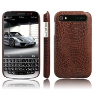 Crocodile Skin Cover BlackBerry Q20 Casing PU Leather Case