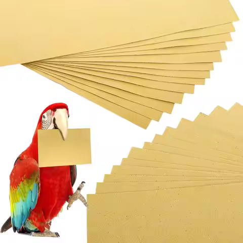 50 Pieces 11x17 Inch Bird Cage Liner Paper, Pet Bedding Accessories for Parrot Cages