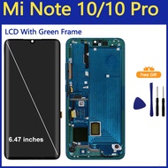 AUMOOK | New AMOLED Display For Xiaomi Mi Note 10 LCD Display Touch Screen Digitizer For Xiaomi Mi N