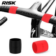 2pcs/bag RISK Road Bike Elasticity Handlebar Strap Bar Tape Fixed Ring Sleeve Loops Silicone Band