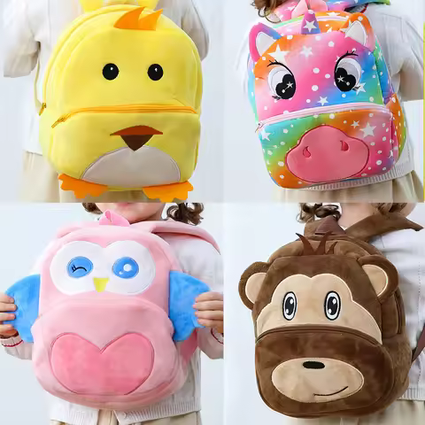 Children Cute Cartoon Dinosaur School Bags Anti-lost Backpacks Toddler Rucksack Kindergarten Schoolb