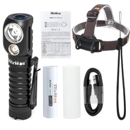 Wurkkos Đèn Pha HD20 Đèn Pha 21700 Sạc Được Đèn Cắm Trại Làm Việc Đuôi Từ Tính Sạc Ngược USB LH351D