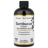 California Gold Nutrition, Adult Sambucus Elderberry Syrup, 8 fl oz (240 ml)