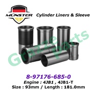 (1pc) Münster Engine Block Cylinder Liners Liner Sleeve 8-97176-685-0 for Isuzu Truck Hicom Elf 2.8 