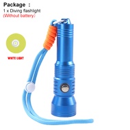 ไฟฉายดำน้ำ ASAFEE 1800LM กันน้ำระดับ IPX8 ลึก 100M ไฟสองสี โหมดไฟ 4 แบบ ฟังก์ชัน SOS ชาร์จได้ ใช้แบต