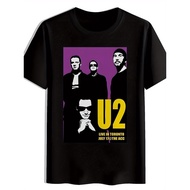 Cotton Men'S T-Shirt U2 Live In Toronto Graphic T-Shirt - Casual "U2 Live In Toronto" Text, Casual T