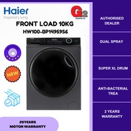 Haier (READY STOCK) Front Load Washer Inverter 10KG HW100-BP14959S6 - HAIER WARRANTY MALAYSIA