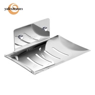 <YAFEXHM> Soap Holder Dish Drainer Stainless Steel Bathroom Wall-mounted Storage Case <SEPT>