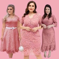 Fashion OLD ROSE DRESS COLLECTION XL wedding ninang dress formal dress plus size dress