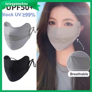 JUICYPEACHNU Sun Protection Face Ice Silk Anti-UV Face Shield UPF50+ Sunscreen Summer