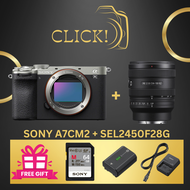 Sony a7C II /ILCE-7CM2 Mirrorless Camera + SONY SEL2450F28G + 2X64GB CARD + NP-FZ100 + BC-QZ1