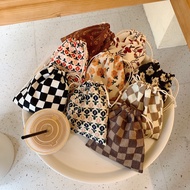 Ins Style Drawstring Storage Bag Girl Cute Hand-held Small Cloth Bag Gift Bag Student Sundries Stora