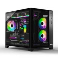 MIK LV12 M BLACK/ WHITE Computer Case Without Fan - Genuine Product