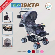 IRDY 19KTP with Food tray and Bottle Holder Stroller for baby - Grey