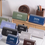 BOOMLIFE1232T Mini Calendar, Portable Desktop Decoration 2026 Desk Calendar, Simple Coil Schedule Pl