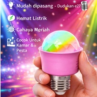 CAHAYA Lightingcity RGB LED Disco Light E27 田 Colorful Light LED Disco Ball Light RGB Disco Light E2