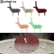 [ARBES-MY]Dazzling Elk Motif Coasters in Non Slip Silicone Material Perfect for Hot Drinks