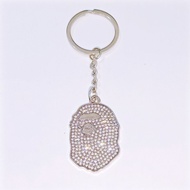 Fashion Ape Head Street Wear Diamond Full Diamond Keychain Pendant Awesome New Product~Awesome New P