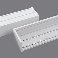 3-in-1 Curtain Box Double Track, Customized Curtain Pelmets for Windows, Wall-mounted Window Cornice