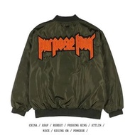 2022春秋季外套韓版飛行棒球服立領夾克國潮字母寬鬆男女薄款外套