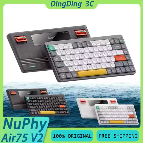 Nuphy Air75 V2 Dwarf Switch Mechanical Keyboard 3Mode Hot Swap Long Endurance Low Noise QMK VIA Cust