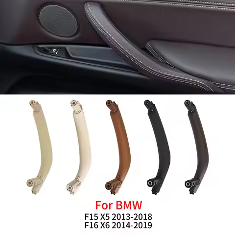 For BMW F15 F16 Car Interior Door Handle Pull Cover Trim Accessory Black Beige For BMW X5 X6 2014-20